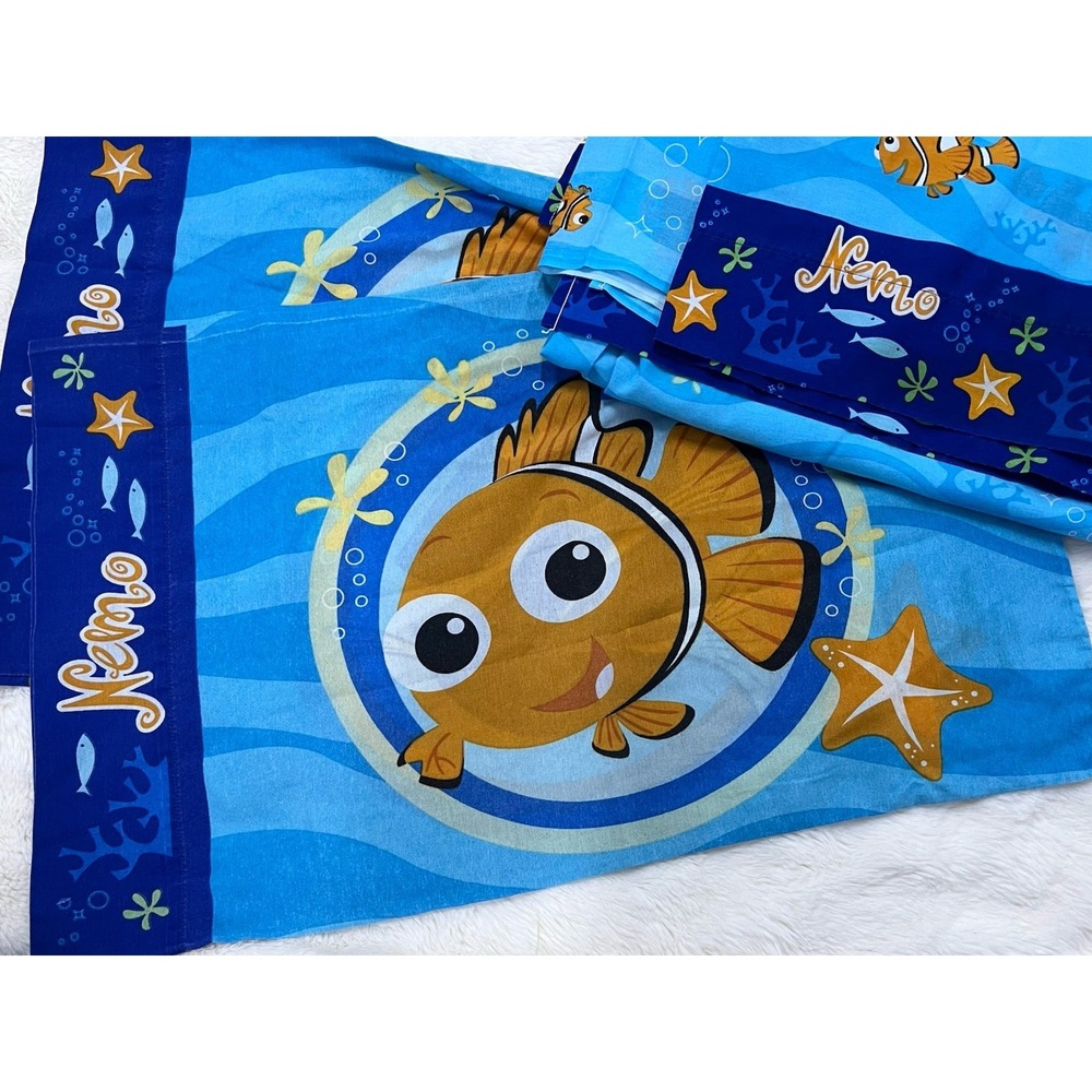 Disney Pixar Finding Nemo Twin Flat Sheet 2 Pillowcases Dory Kids Room